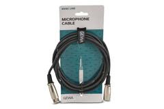 GEWA Basic Line mikrofonkabel 3 m, XLR-hunn til XLR-hann