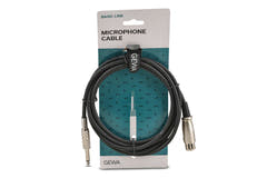 GEWA Basic Line mikrofonkabel 3 m, XLR-hunn til mono-jack