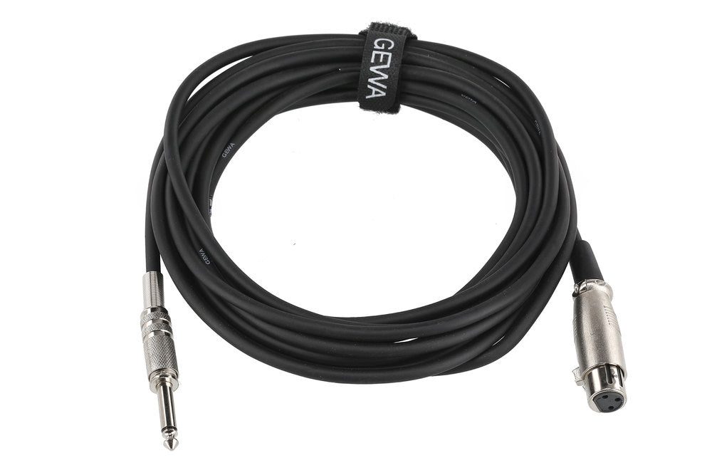 GEWA Basic Line mikrofonkabel 6 m, XLR-hunn til mono-jack
