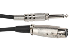 GEWA Basic Line mikrofonkabel 6 m, XLR-hunn til mono-jack