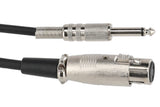 GEWA Basic Line mikrofonkabel 3 m, XLR-hunn til mono-jack