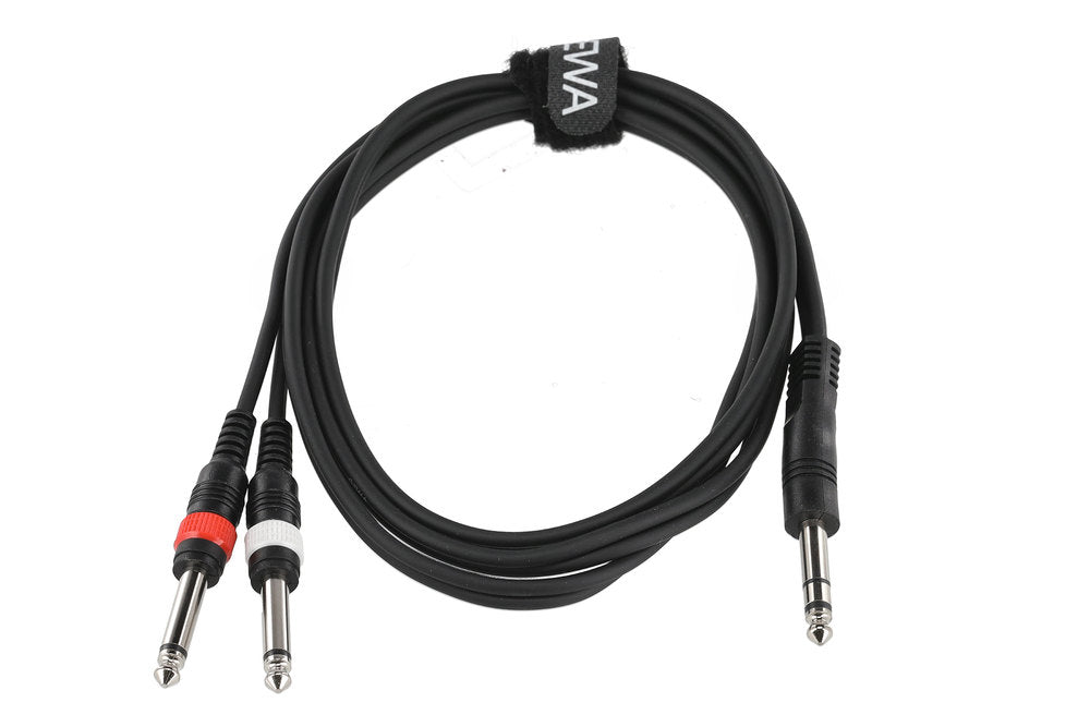 GEWA Basic Line Y-kabel 1,5 m, stereo-jack til 2 x mono-jack