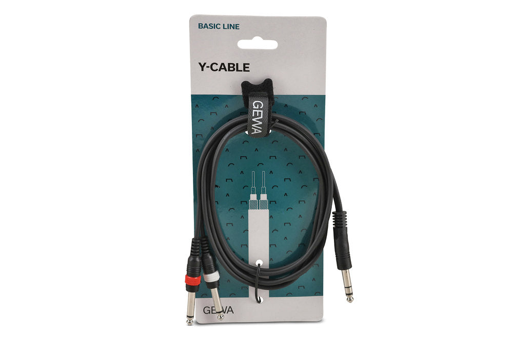 GEWA Basic Line Y-kabel 1,5 m, stereo-jack til 2 x mono-jack