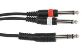 GEWA Basic Line Y-kabel 3 m, stereo-jack til 2 x mono-jack