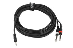 GEWA Basic Line Y-kabel 6 m, 3,5 mm minijack til 2 x mono-jack