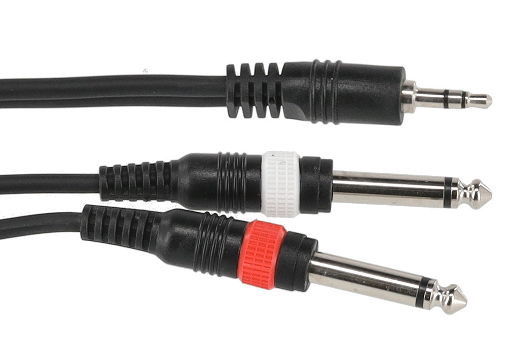 GEWA Basic Line Y-kabel 6 m, 3,5 mm minijack til 2 x mono-jack