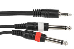 GEWA Basic Line Y-kabel 1,5 m, 3,5 mm minijack til 2 x mono-jack
