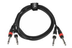 GEWA Basic Line dobbeltkabel 1,5 m, 2 x mono-jack