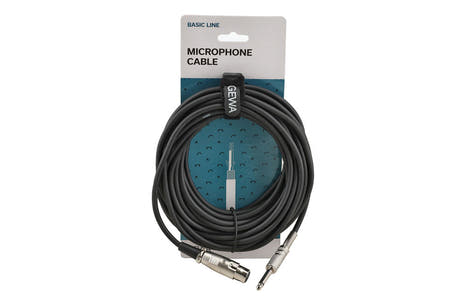 GEWA Basic Line mikrofonkabel 9 m, XLR-hunn til mono-jack