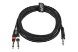 GEWA Basic Line Y-kabel 3 m, stereo-jack til 2 x mono-jack