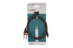 GEWA Basic Line Y-kabel 1,5 m, 3,5 mm minijack til 2 x mono-jack