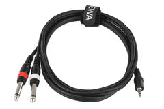 GEWA Basic Line Y-kabel 1,5 m, 3,5 mm minijack til 2 x mono-jack