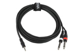 GEWA Basic Line Y-kabel 3 m, 3,5 mm minijack til 2 x mono-jack