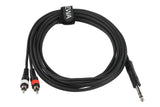GEWA Basic Line Y-kabel 3 m, stereojack til 2 x cinch