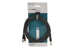 GEWA Basic Line Y-kabel 3 m, stereojack til 2 x cinch