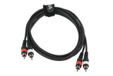 GEWA Basic Line dobbeltkabel 1,5 m, 2 x cinch i begge ender