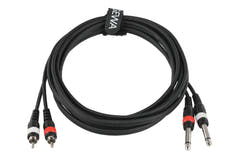 GEWA Basic Line dobbeltkabel 3 m, 2 x jack til 2 x cinch