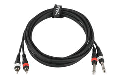 GEWA Basic Line dobbeltkabel 6 m, 2 x jack til 2 x cinch