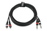 GEWA Basic Line dobbeltkabel 6 m, 2 x jack til 2 x cinch