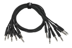 GEWA Basic Line patchkabel 0,9 m, rett monojack, 6 stk.
