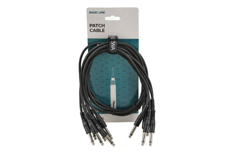 GEWA Basic Line patchkabel 0,9 m, rett monojack, 6 stk.
