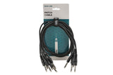 GEWA Basic Line patchkabel 0,9 m, rett monojack, 6 stk.