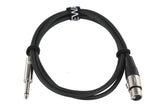 GEWA Pro Line mikrofonkabel 1,5 m, XLR-hunn til mono-jack