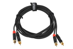 GEWA Pro Line dobbeltkabel 3 m, 2 x cinch i begge ender