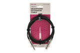 GEWA Pro Line-forlenger til hodetelefoner 3 m, 6,3 mm