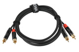 GEWA Pro Line dobbeltkabel 1,5 m, 2 x cinch