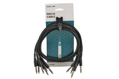 GEWA Basic Line patchkabel 0,9 m, rett stereo-jack, 6 stk.