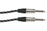 GEWA Pro Line instrumentkabel 6 m, svart-hvit tweed, rett jack