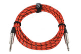 GEWA Pro Line instrumentkabel 3 m, svart-rød tweed, rett jack
