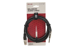 GEWA Pro Line balansert kabel 3 m, stereo-jack til XLR-hunn