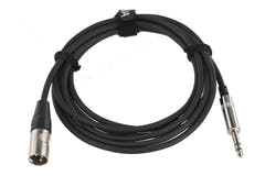 GEWA Pro Line balansert kabel 3 m, stereo-jack til XLR-hann