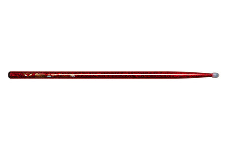 Vater Color Wrap 5A Red Sparkle trommestikker, hickory, nylontupp