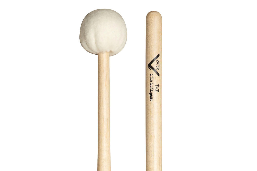 Vater Timpani Mallet T7 paukekøller, myk filt, avsmalnende skaft