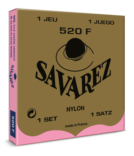 Savarez 529R omviklet G3-streng til klassisk gitar, 520F