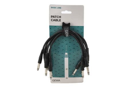 GEWA Basic Line patchkabel 0,3 m, rett mono-jack, 6 stk.