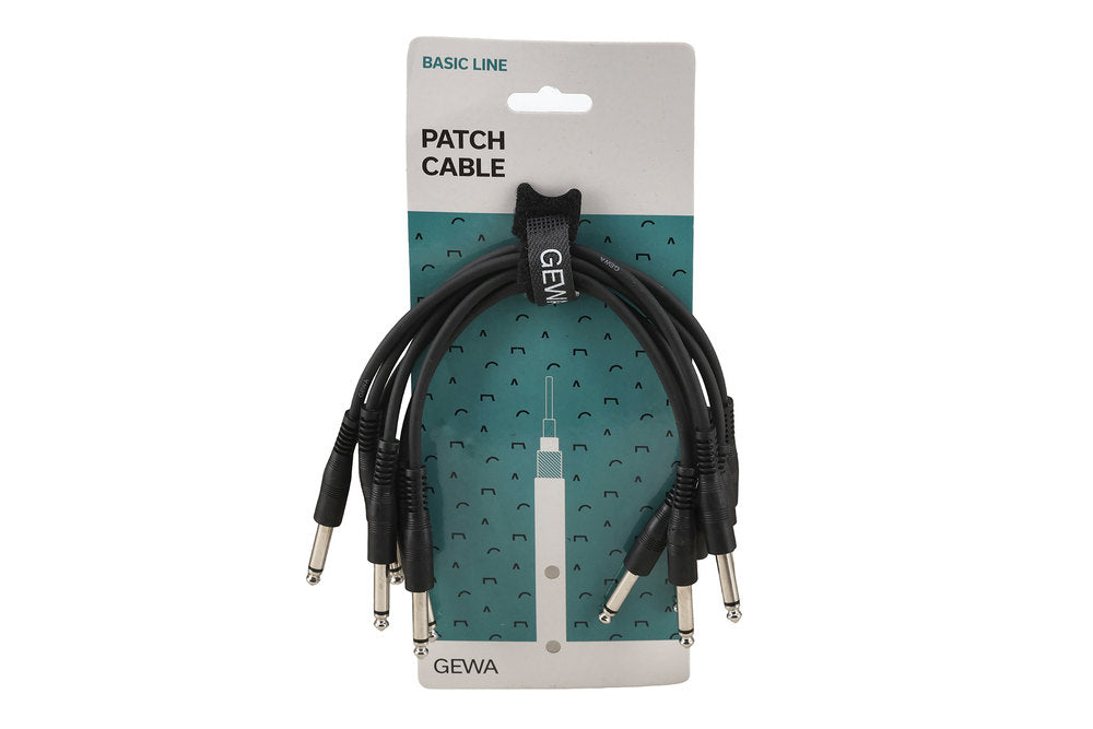 GEWA Basic Line patchkabel 0,3 m, rett mono-jack, 6 stk.