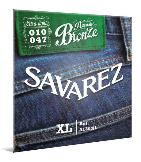 Savarez A130XL Bronze westerngitarstrenger, extra light .010 til .047