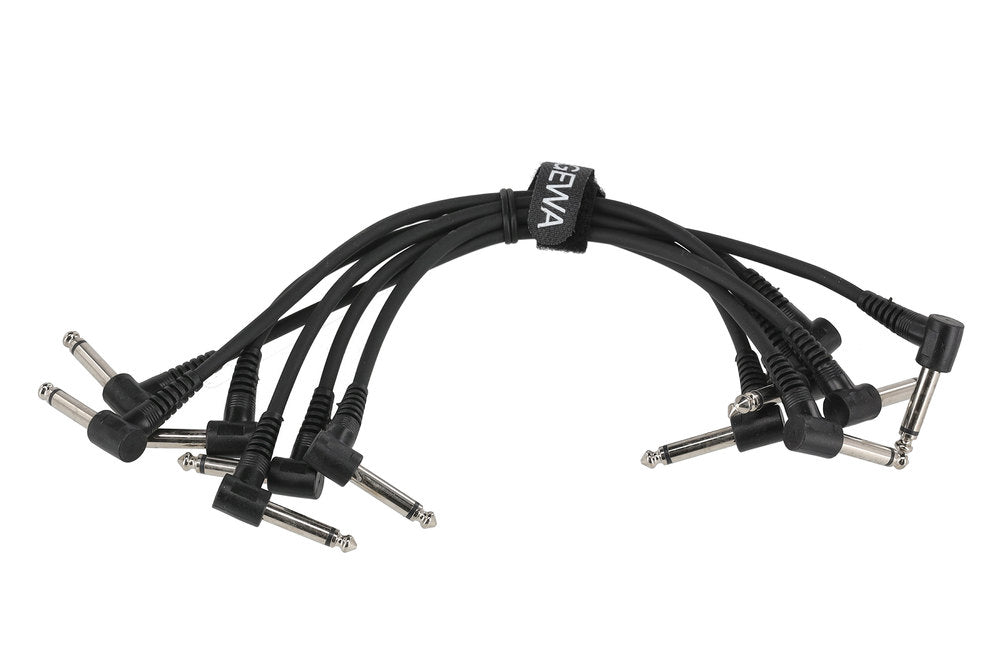 GEWA Basic Line patchkabel 0,3 m, vinklet mono-jack, 6 stk.
