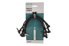 GEWA Basic Line patchkabel 0,3 m, vinklet mono-jack, 6 stk.