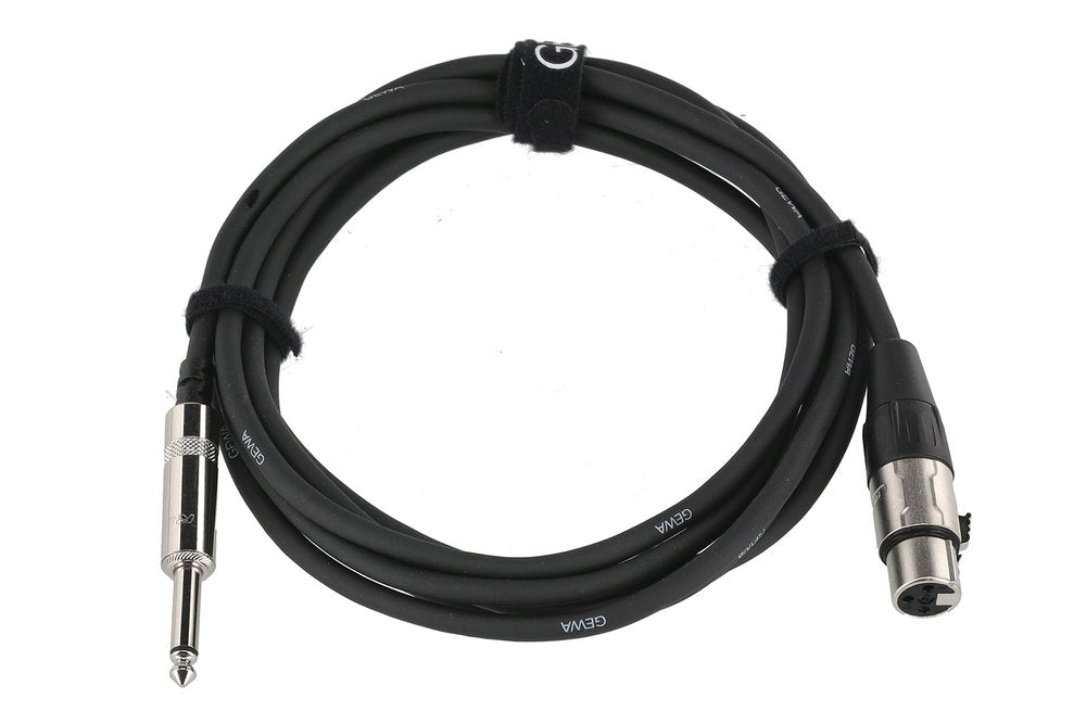 GEWA Pro Line mikrofonkabel 3 m, XLR-hunn til mono-jack
