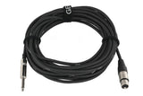 GEWA Pro Line mikrofonkabel 9 m, XLR-hunn til mono-jack