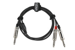 GEWA Pro Line insert-kabel 1,5 m, stereo-jack til 2 x mono-jack