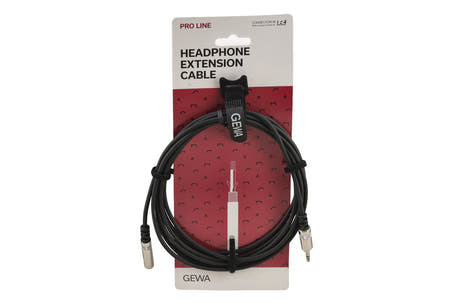 GEWA Pro Line forlengelse til hodetelefoner 3 m, 3,5 mm