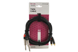 GEWA Pro Line dobbeltkabel 3 m, 2 x jack til 2 x cinch