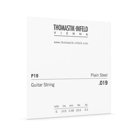Thomastik-Infeld P19 elektrisk gitarstreng .019, blankt messingbelagt stål