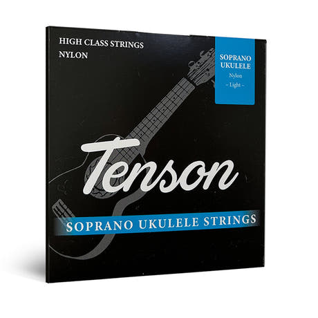 Tenson ukulelestrenger i svart nylon, sopran og konsert
